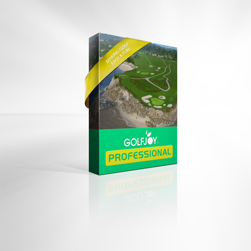 GOLFJOY software packaging on a white background
