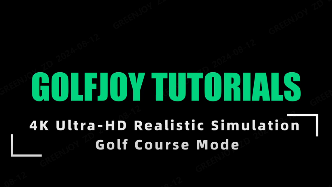 4k realistic simulation golf course