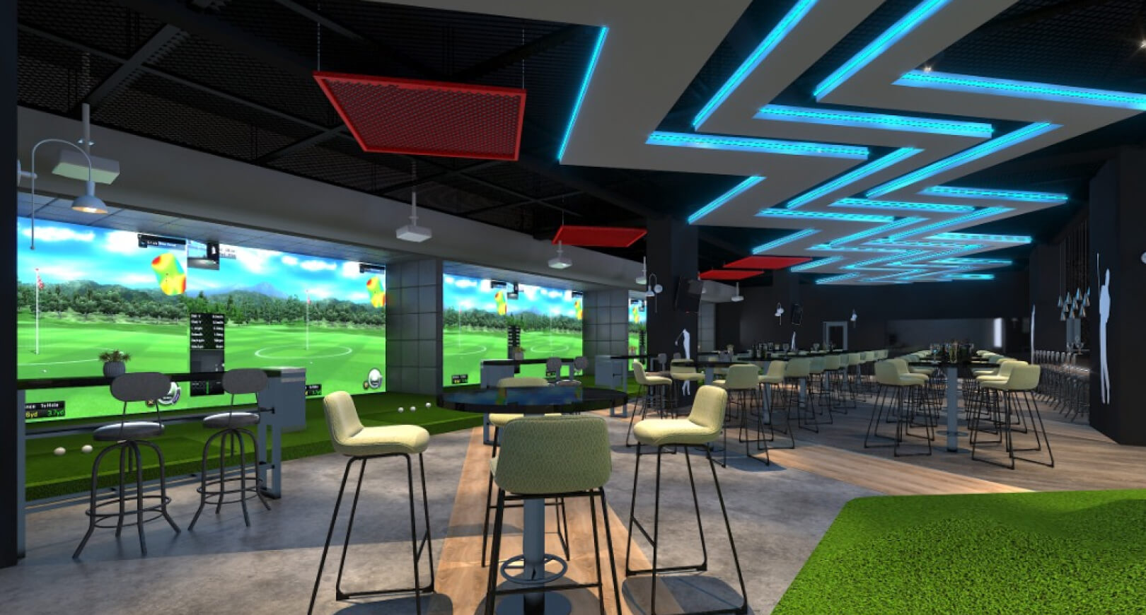 indoor golf club