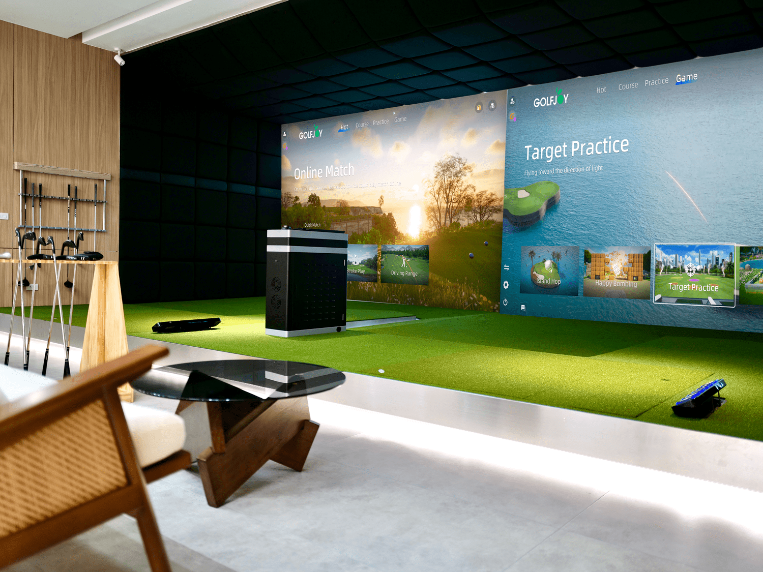 golfjoy simulator for business