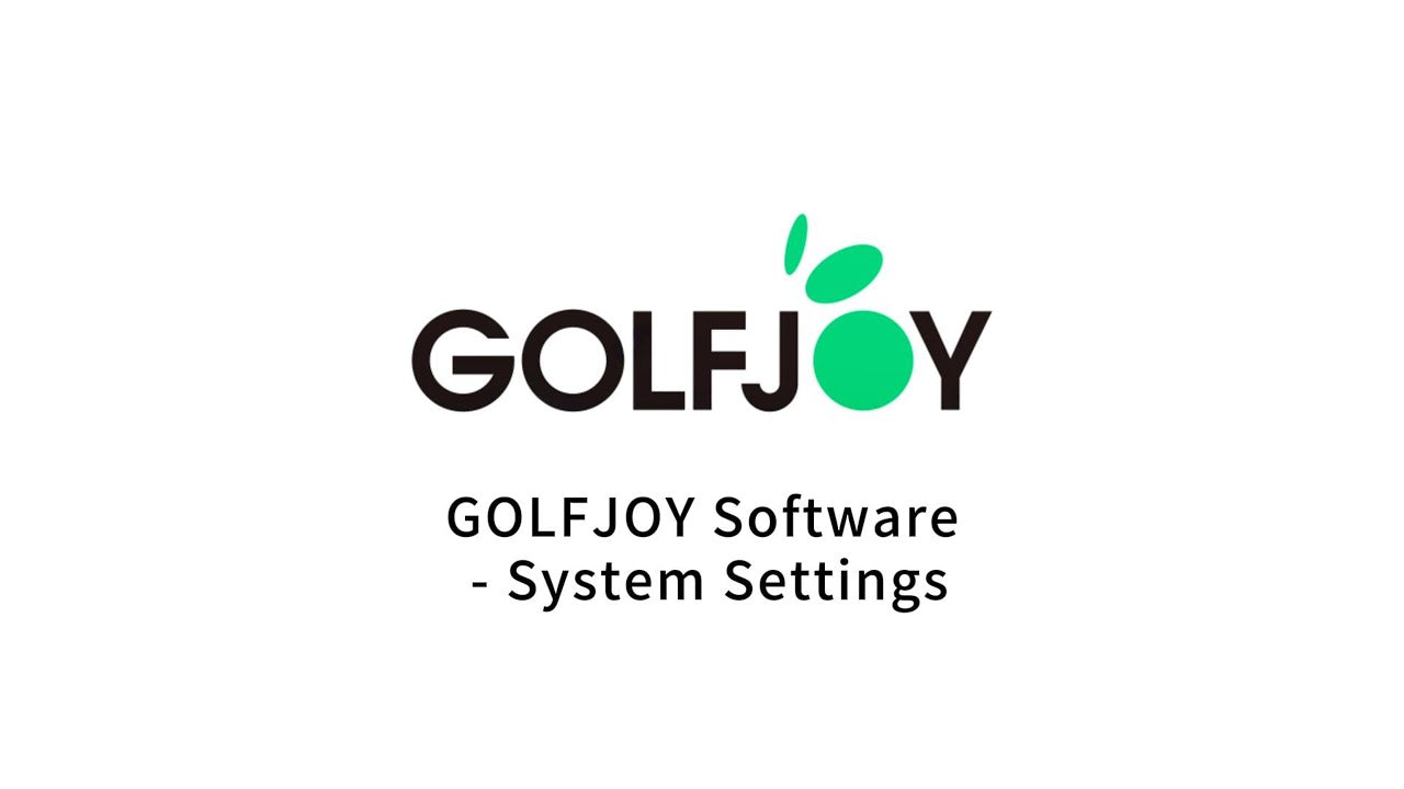 golfjoy software system settings