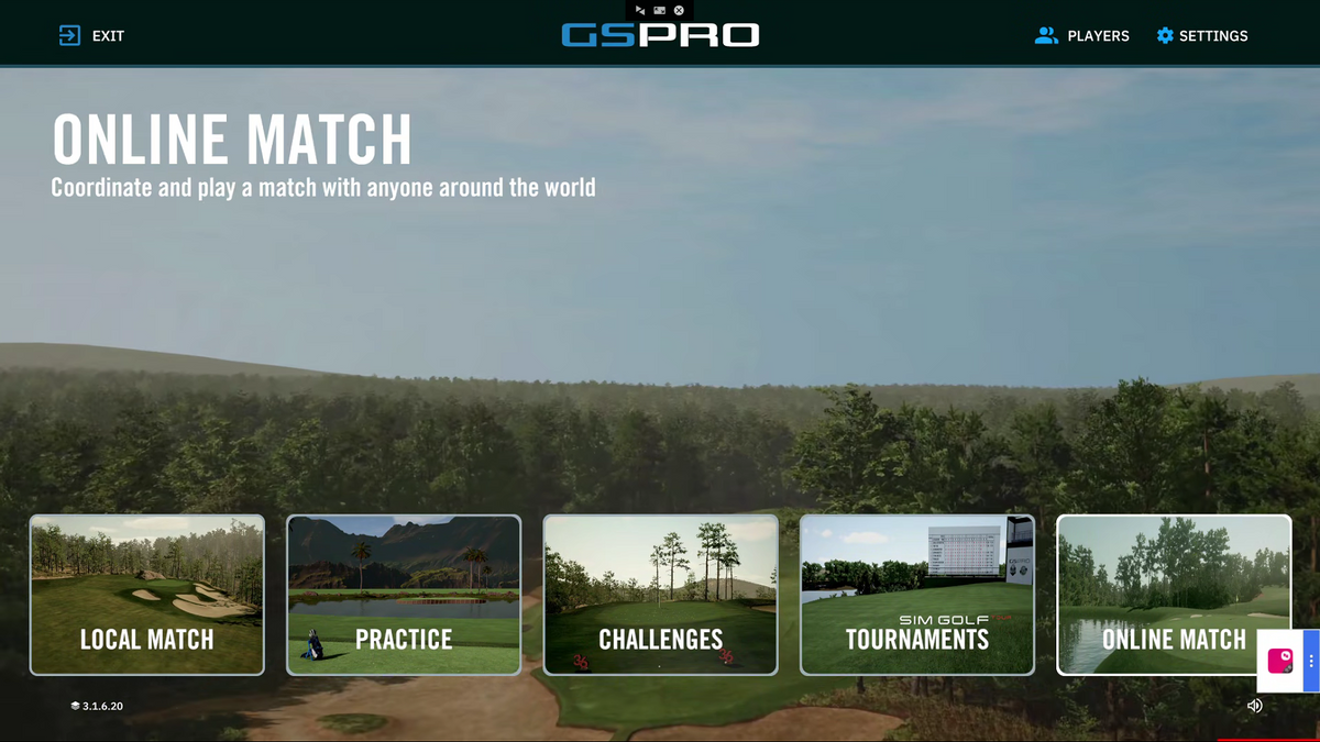 Open GSPro Settings